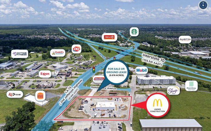 Pictures of Land property located at 13474 LA-73, Geismar, LA 70734 for lease - image #1