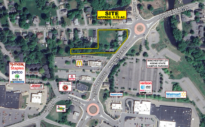 Pictures of Land property located at 347, 363, 371 Pearl St. & 291, 305 Winchester St, Keene, NH 03431 for lease - image #1