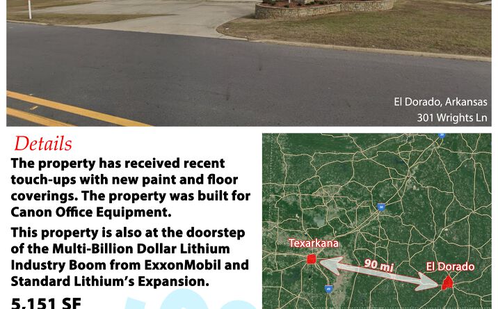 Pictures of Retail, Office property located at 301 Wrights Ln, El Dorado, AR 71730 for lease - image #1