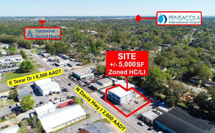 Pictures of Office, Industrial property located at 3110 N Davis Hwy, Pensacola, FL 32503 for lease - image #1