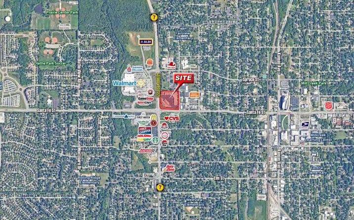 Pictures of Retail property located at Nec of k-7 & santa fe street, Olathe, KS 66051 for lease - image #1