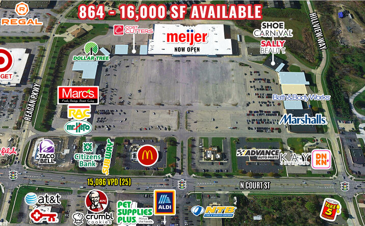 Pictures of Retail property located at 1073 N Court St, Medina, OH 44256 for lease - image #1