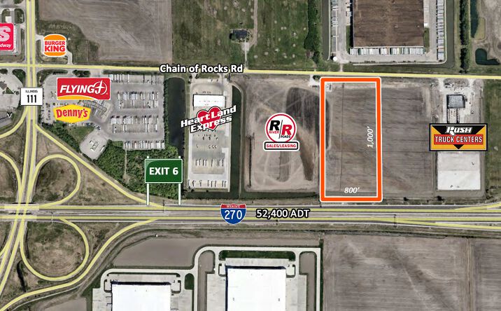 Pictures of Land property located at 1540 Chain of Rocks Rd, Granite City, IL 62040 for lease - image #1
