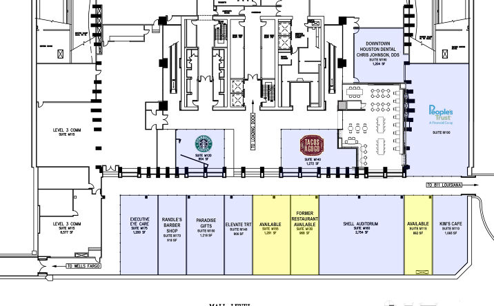 Pictures of Retail, Restaurant property located at 910 Louisiana St, Houston, TX 77002 for lease - image #1
