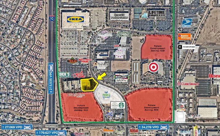 Pictures of Retail, Restaurant property located at I-10 & Warner Rd, Tempe, AZ 85284 for lease - image #1