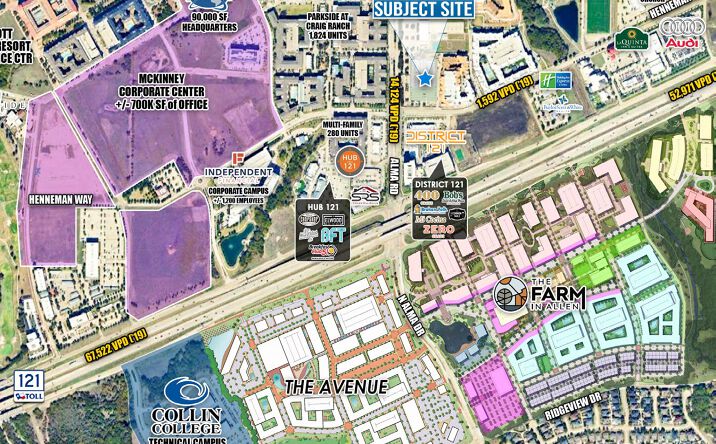 Pictures of Retail, Restaurant property located at NEC Alma & Henneman Way, McKinney, TX 75070 for lease - image #1