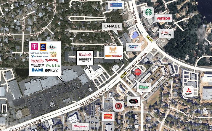 Pictures of Restaurant property located at 402 Mary Esther Cut Off NW, Fort Walton Beach, FL 32548 for lease - image #1