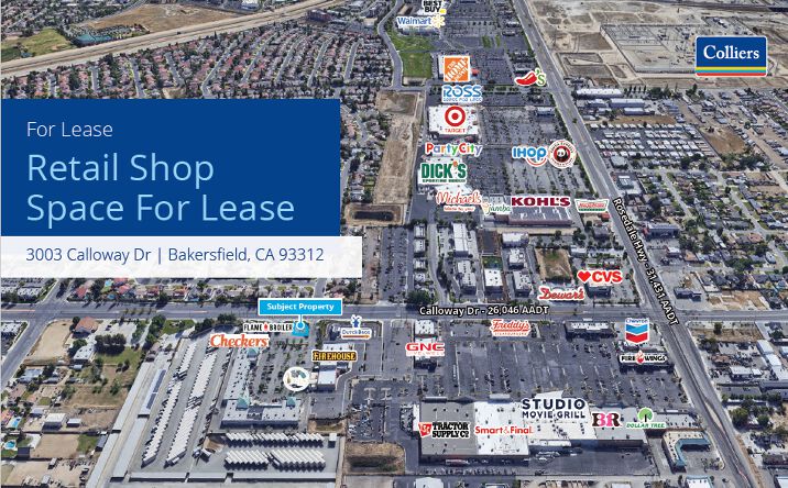 Pictures of Retail property located at 3003 Calloway Dr, Bakersfield, CA 93312 for lease - image #1