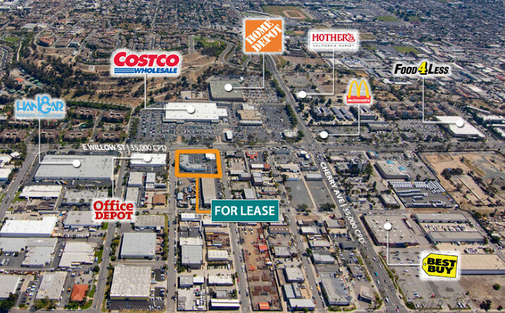 Pictures of Retail, Restaurant property located at 2201 E Willow St, Signal Hill, CA 90755 for lease - image #1