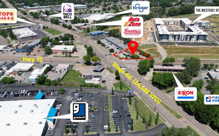 Pictures of Land property located at 6870 Stage Rd, Bartlett, TN 38135 for lease - image #1