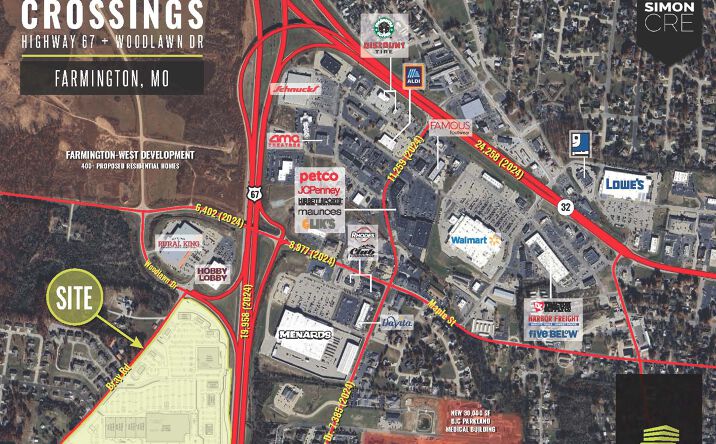 Pictures of Retail property located at Highway 67 & Woodlawn Dr, Farmington, MO 63640 for lease - image #1