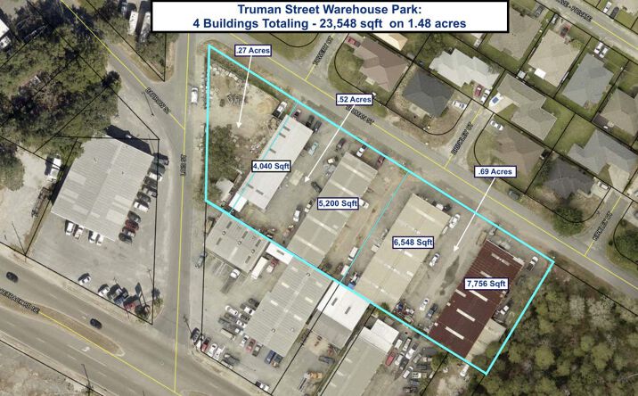 Pictures of Industrial property located at 203 & 211 Truman Street, Fort Walton Beach, FL 32547 for lease - image #1