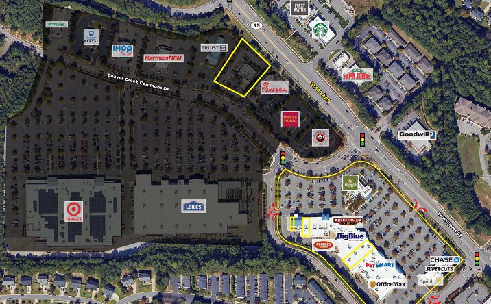 Pictures of Retail, Office property located at 1335 W Williams St, Apex, NC 27523 for lease - image #1