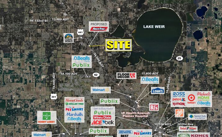 Pictures of Land property located at SEC of US 441 and Sunset Harbor Rd, Summerfield, FL 34491 for lease - image #1