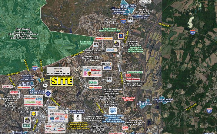 Pictures of Land property located at Bragg Blvd & Santa Fe Dr, Fayetteville, NC 28303 for lease - image #1