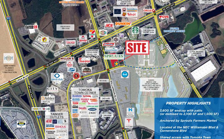 Pictures of Retail, Restaurant property located at N Williamson Blvd & LPGA Blvd, Daytona Beach, FL 32117 for lease - image #1