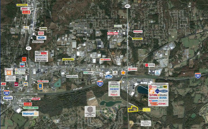 Pictures of Retail, Land property located at 1381 Boiling Springs Rd, Oxford, AL 36203 for lease - image #1