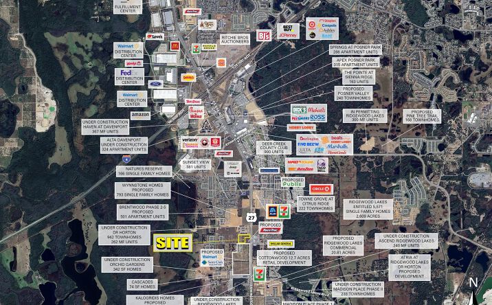 Pictures of Industrial, Land property located at NWC US Hwy 27 & Holly Hill Grove Rd 2, Davenport, FL 33837 for lease - image #1