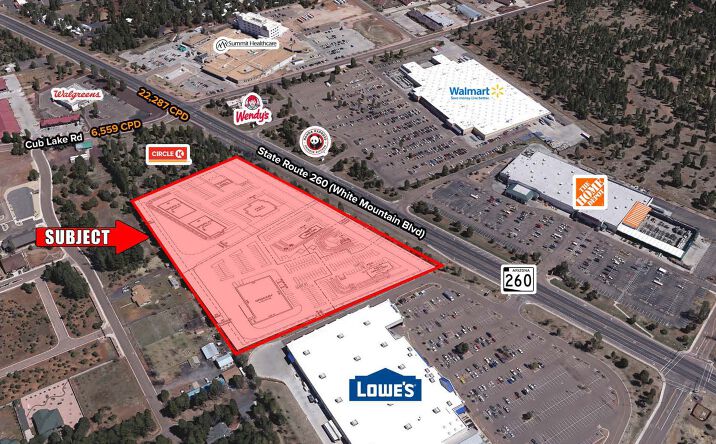 Pictures of Retail, Land property located at SEC of White Mountain Blvd, Show Low, AZ 85901 for lease - image #1
