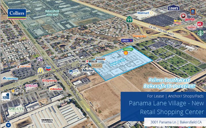 Pictures of Retail, Land property located at 3001 Panama Ln, Bakersfield, CA 93313 for lease - image #1