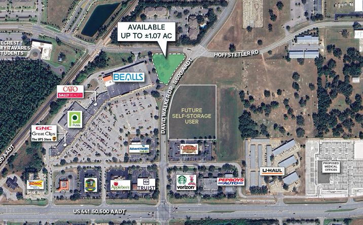Pictures of Retail, Land property located at Huffstetler Dr & David Walker Dr Eustis, FL 32726, Eustis, FL 32726 for lease - image #1