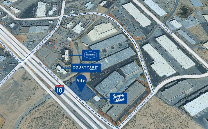 Pictures of Land property located at 12025 Gateway Blvd W, El Paso, TX 79936 for lease - image #1