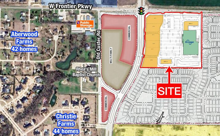 Pictures of Retail property located at Sec Custer Road & Frontier Parkway, McKinney, TX 75071 for lease - image #1