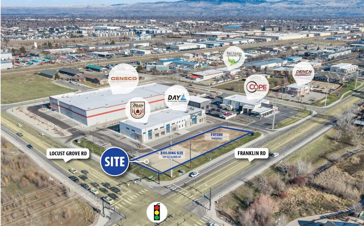 Pictures of Retail, Office, Industrial property located at NEC Franklin Road & Locust Grove Road, Meridian, ID 83642 for lease - image #1