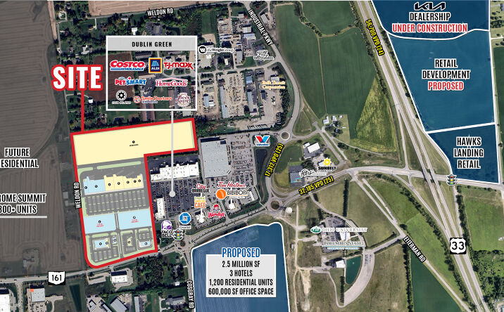 Pictures of Retail, Restaurant property located at 7300 OH-161, Plain City, OH 43064 for lease - image #1