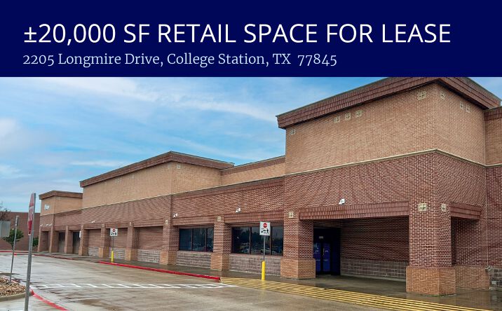 Pictures of Retail property located at 2205 Longmire Dr, College Station, TX 77845 for lease - image #1
