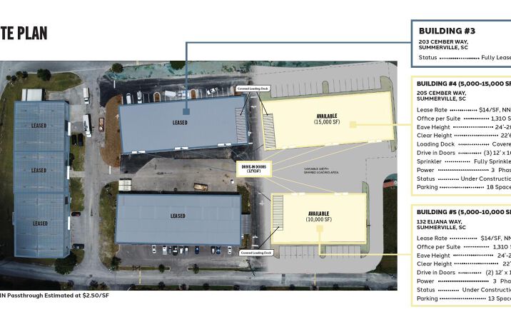 Pictures of Industrial property located at 132 Elliana Way, Summerville, SC 29483 for lease - image #1