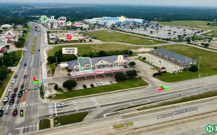 Pictures of Retail property located at 505 N Harvey Mitchell Pkwy, Bryan, TX 77807 for lease - image #1