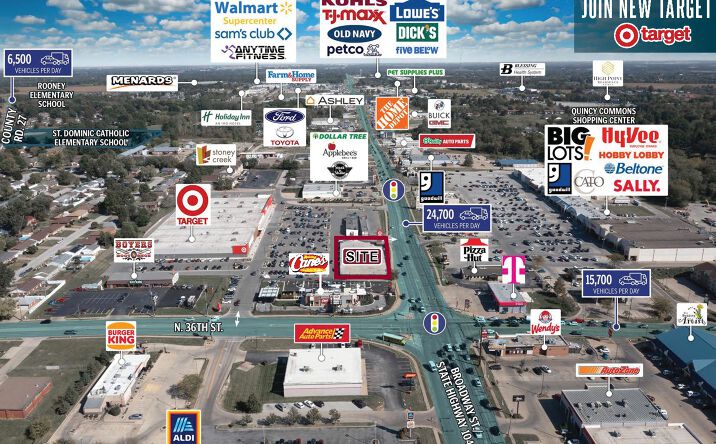 Pictures of Retail property located at 3701 Broadway St, Quincy, IL 62305 for lease - image #1