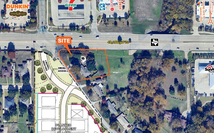 Pictures of Land property located at 104 N Maxwell Creek Rd, Murphy, TX 75094 for lease - image #1