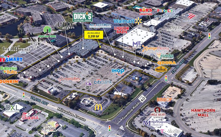 Pictures of Retail property located at 700 N Milwaukee Ave, Vernon Hills, IL 60061 for lease - image #1