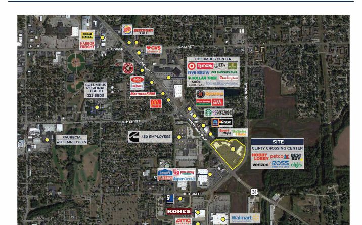 Pictures of Retail property located at 1079-1343 N National Rd, Columbus, IN 47201 for sales - image #1
