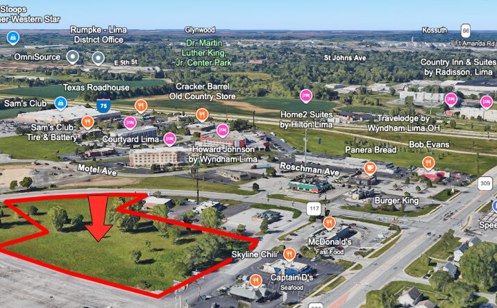 Pictures of Retail, Industrial, Land property located at Bellefontaine Rd, Lima, OH 45804 for lease - image #1