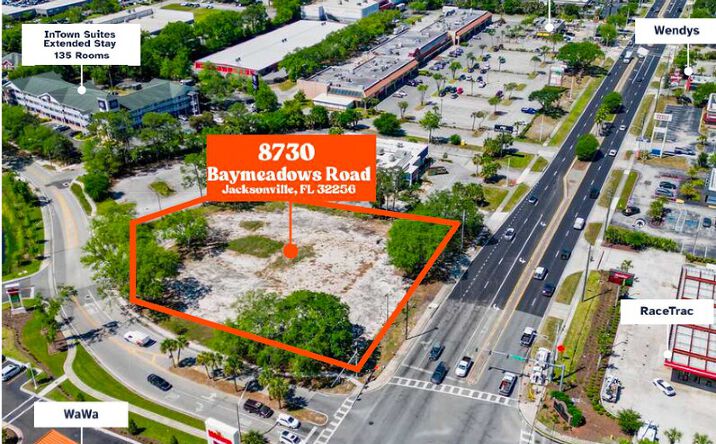 Pictures of Retail property located at 8730 Baymeadows Rd, Jacksonville, FL 32256 for lease - image #1