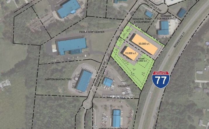 Pictures of Retail, Industrial, Land property located at 3300 Bruening Cir SW, Canton, OH 44706 for lease - image #1