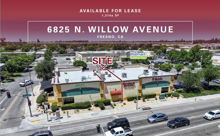 Pictures of Retail, Restaurant property located at 6825 N Willow Ave, Fresno, CA 93710 for lease - image #1