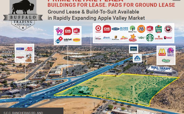 Pictures of Retail, Land property located at S.E.C. Rancheria Rd. And U.S. Highway 18, Apple Valley, CA 92307 for lease - image #1
