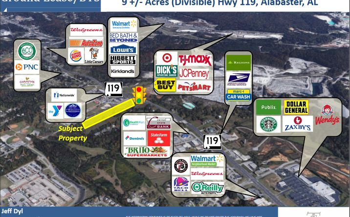 Pictures of Land property located at Alabaster, AL, Alabaster, AL 35007 for lease - image #1