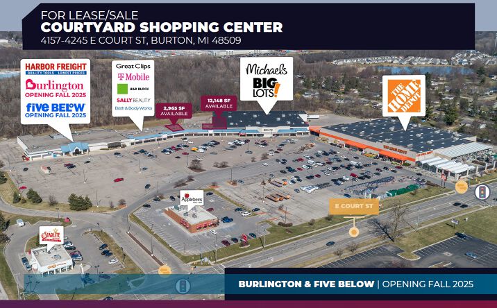 Pictures of Retail property located at 4157-4245 E COURT ST, Burton, MI 48509 for lease - image #1