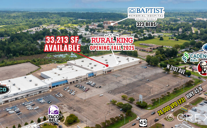 Pictures of Retail property located at 2308 Hwy 45 N, Columbus, MS 39705 for lease - image #1
