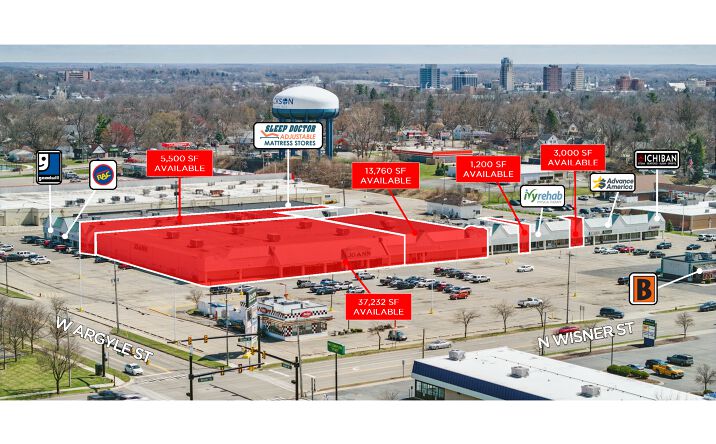 Pictures of Retail property located at 915-1099 N Wisner Rd, Jackson, MI 49202 for lease - image #1
