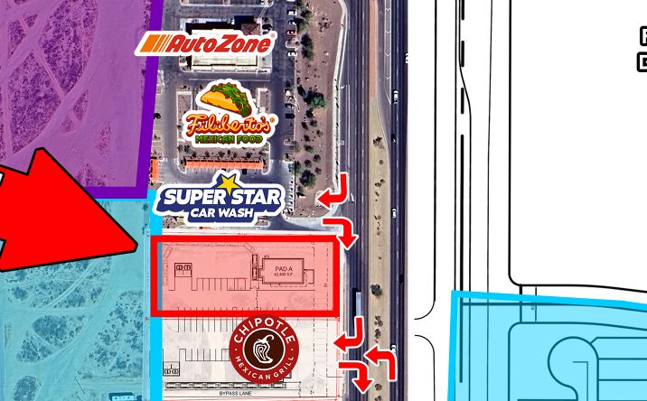 Pictures of Retail, Land property located at SSWC of McCartney Rd and Pinal Ave, Casa Grande, AZ 85122 for lease - image #1