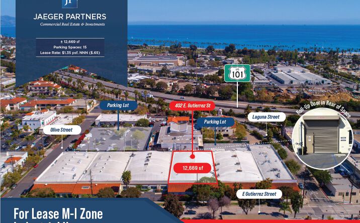 Pictures of Industrial property located at 402 E Gutierrez St, Santa Barbara, CA, Santa Barbara, US 93101 for lease - image #1