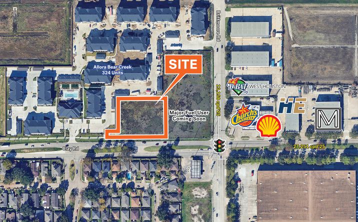 Pictures of Land property located at NWC Clay Rd and Britmoore Rd, Houston, US 77043 for lease - image #1