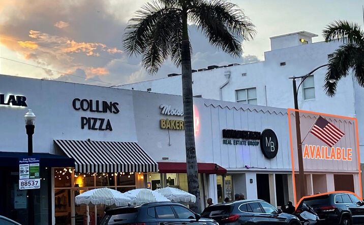 Pictures of Retail property located at 7316 Collins Ave, Miami Beach, FL 33141 for lease - image #1