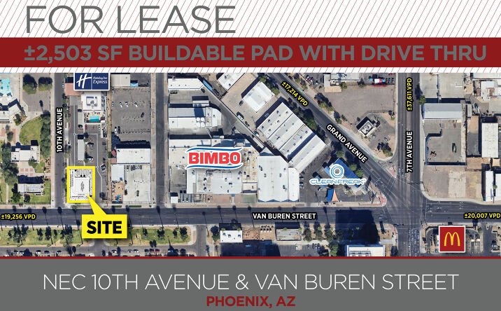 Pictures of Retail, Land property located at Phoenix, AZ, Phoenix, AZ 85007 for lease - image #1